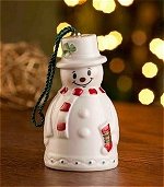 Snowman with Stocking Bell Ornament